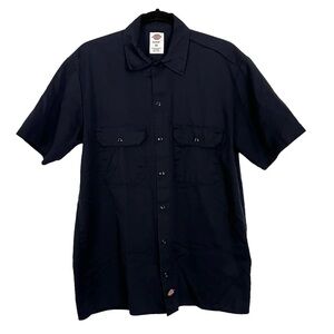Dickies Blue Short Sleeve Work Shirt Medium